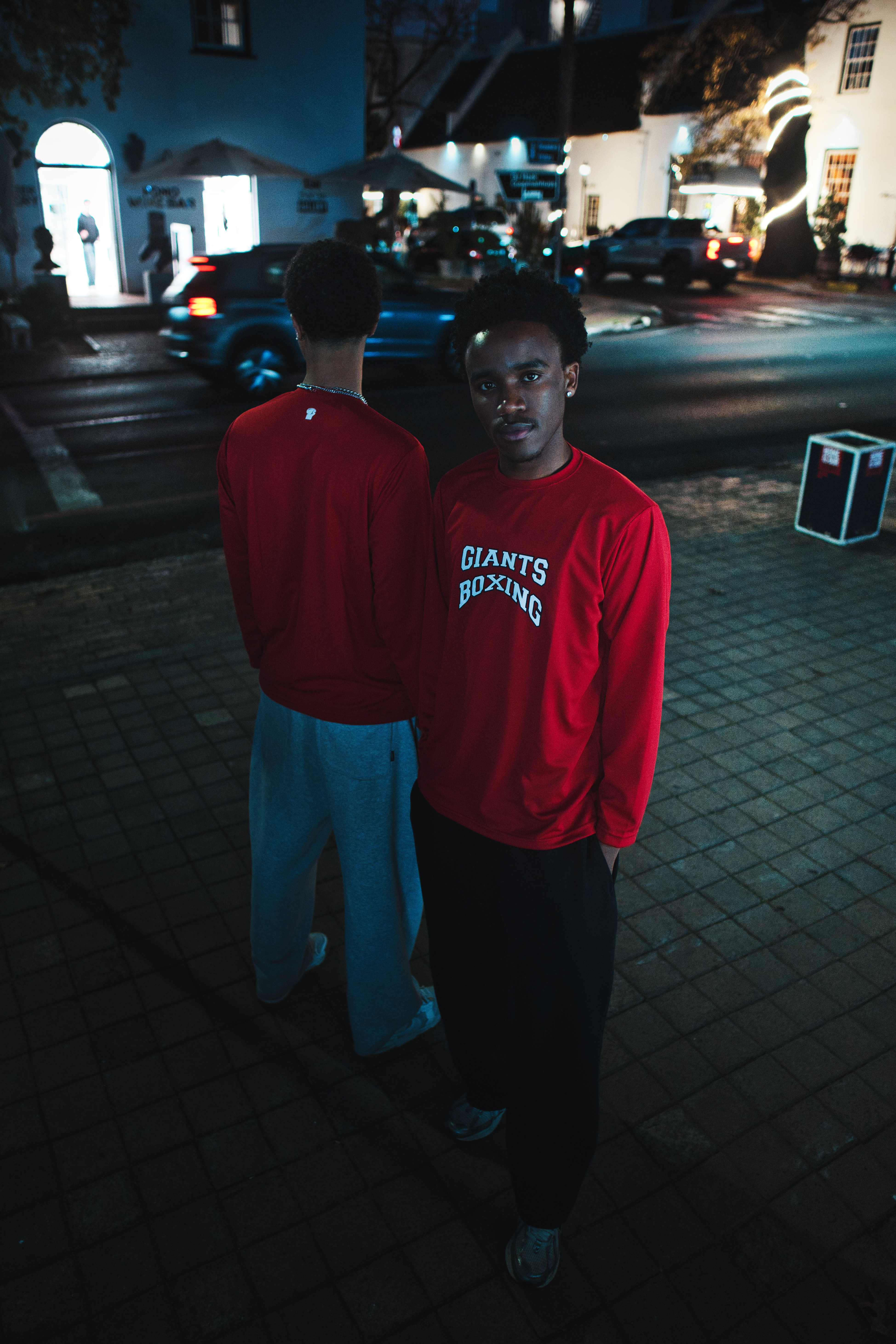 Giants Boxing hooded set at dusk